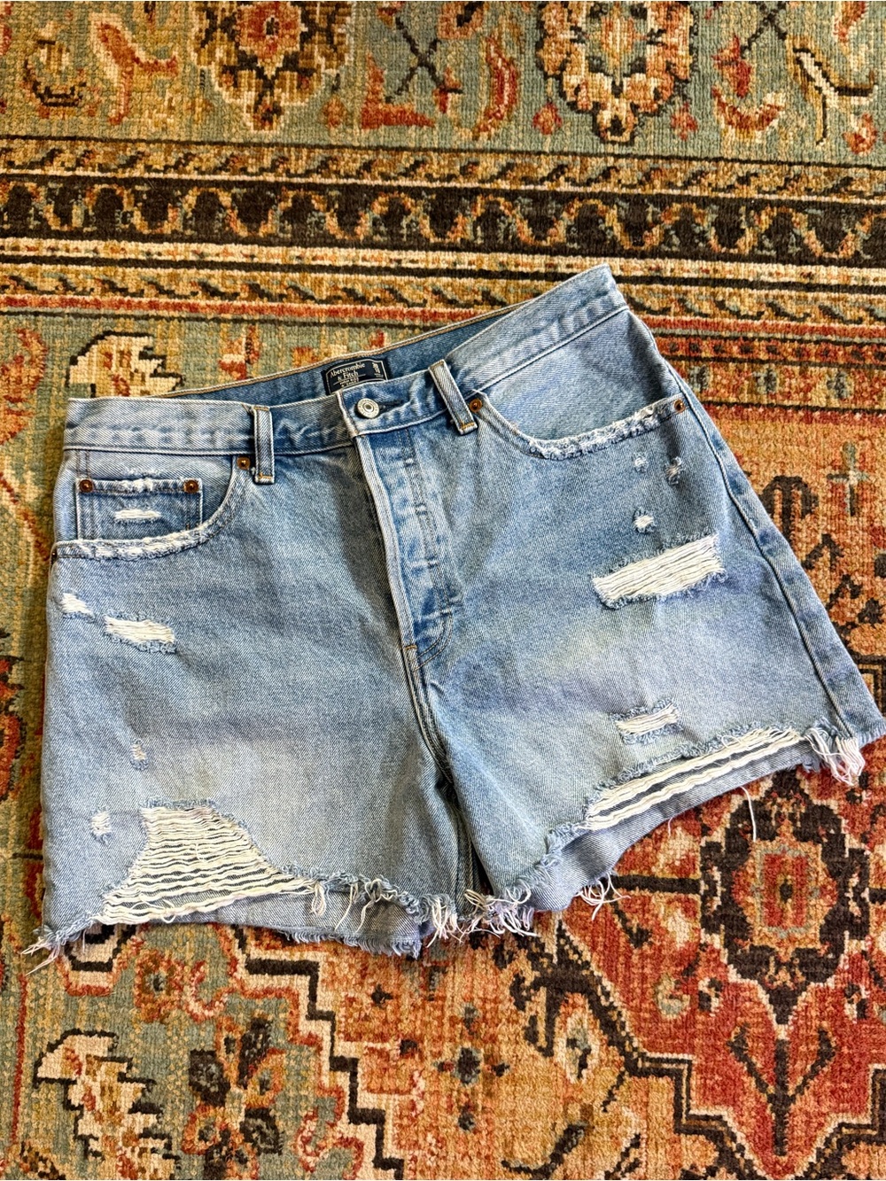 Abercrombie & Fitch Distressed Denim Women's Shorts